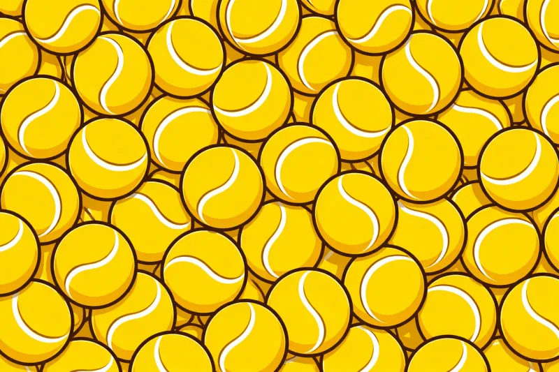 Tennis ball Tennis balls Tennis pattern Stickdatei – Sport