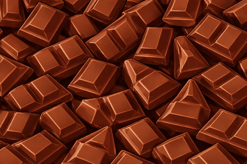 Chocolate Chocolate pieces Dark chocolate Stickdatei – Essen & Trinken