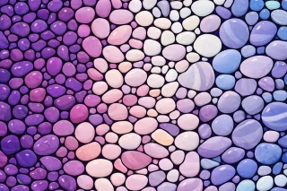 Pastel pebble pattern Violet stones Blush pink background Stickdatei