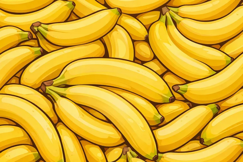 Bananas Fruit Tropical Stickdatei – Essen & Trinken