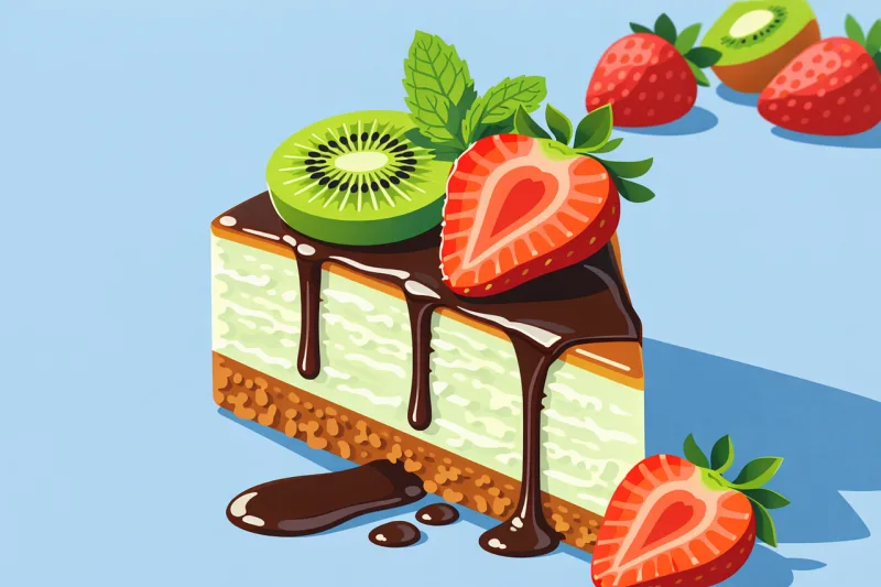 Cake Dessert Cheesecake Stickdatei – Essen & Trinken