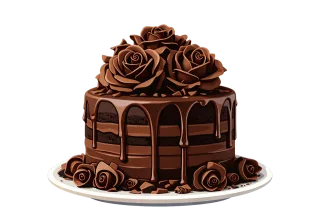 Chocolate cake Cake Dessert Stickdatei – Essen & Trinken