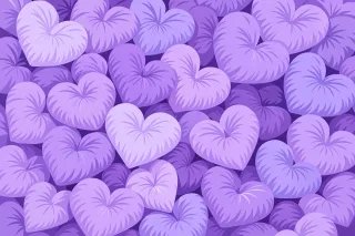 Hearts Love Floral background Stickdatei