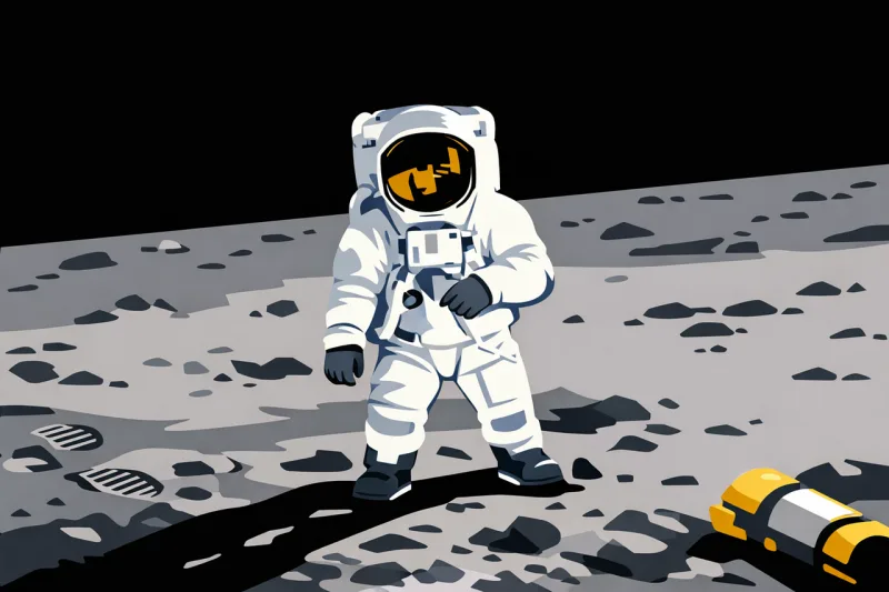 Astronaut Space Moon Stickdatei – Kinder
