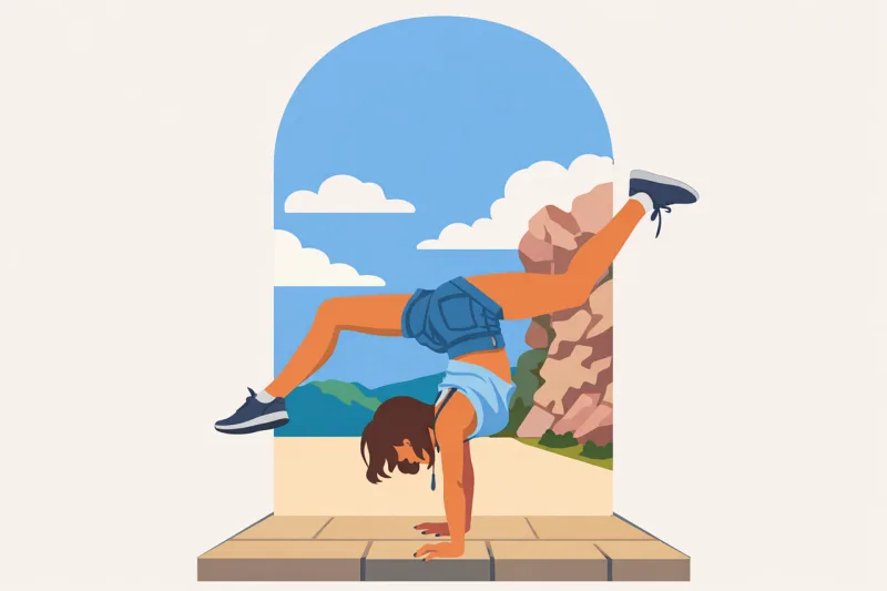Handstand Acrobatics Exercise Stickdatei – Sport