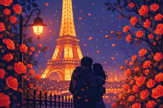Couple Romance Love Stickdatei – Herzen & Liebe