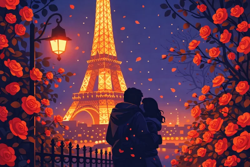 Couple Romance Love Stickdatei – Herzen & Liebe