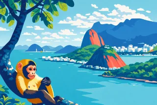 Brazil Rio de janeiro Pan de azúcar Stickdatei