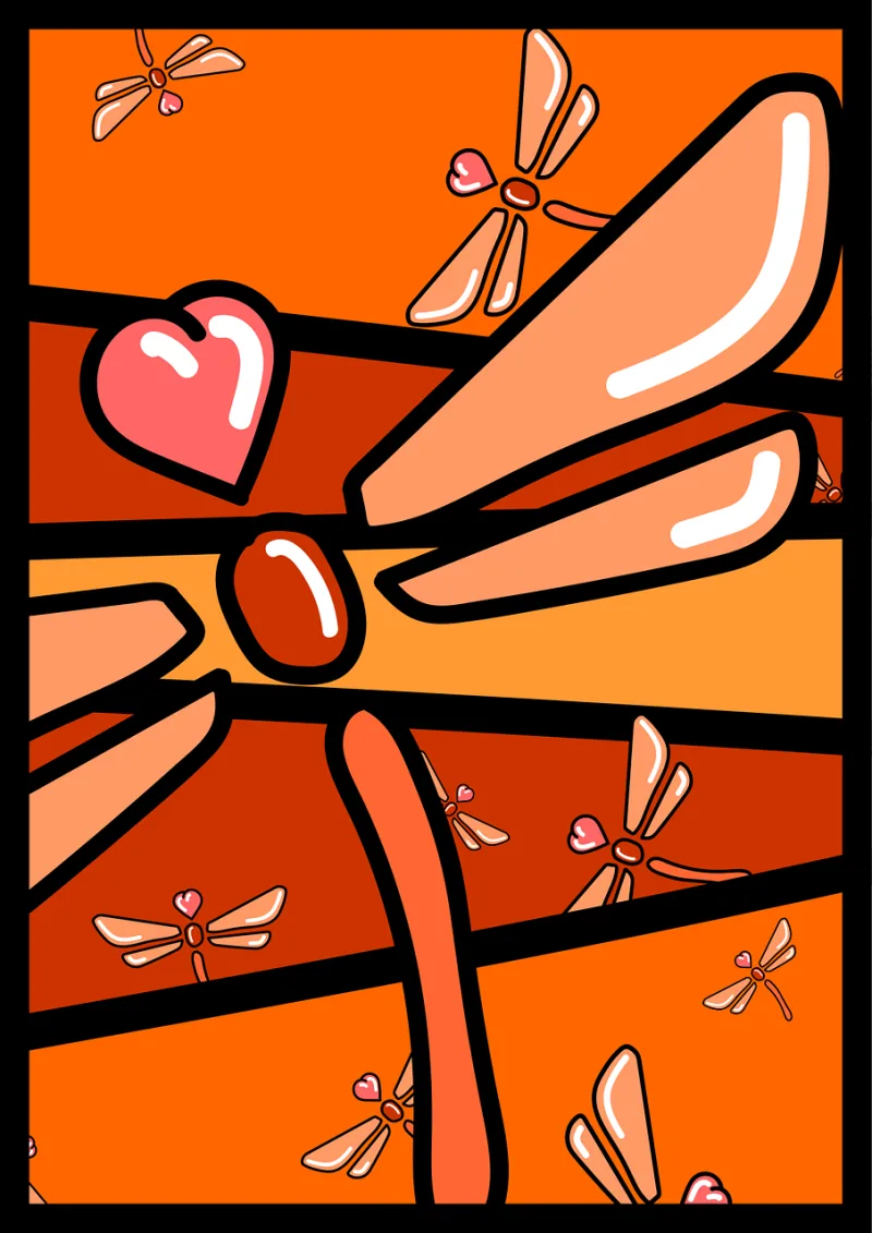Mind Love Beetle Stickdatei – Herzen & Liebe