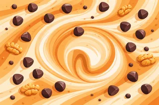 Chocolate Nuts Swirl Stickdatei – Essen & Trinken
