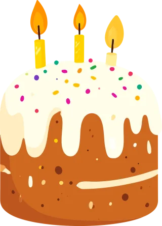Cake Candle Celebration Stickdatei