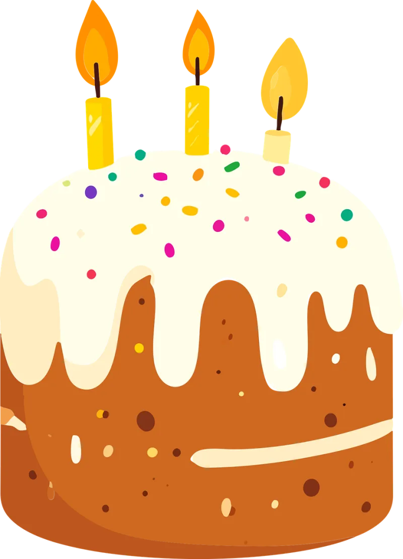 Cake Candle Celebration Stickdatei – Herzen & Liebe