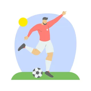Football Soccer Kick Stickdatei