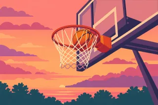 Basketball Hoop Basketball hoop Stickdatei