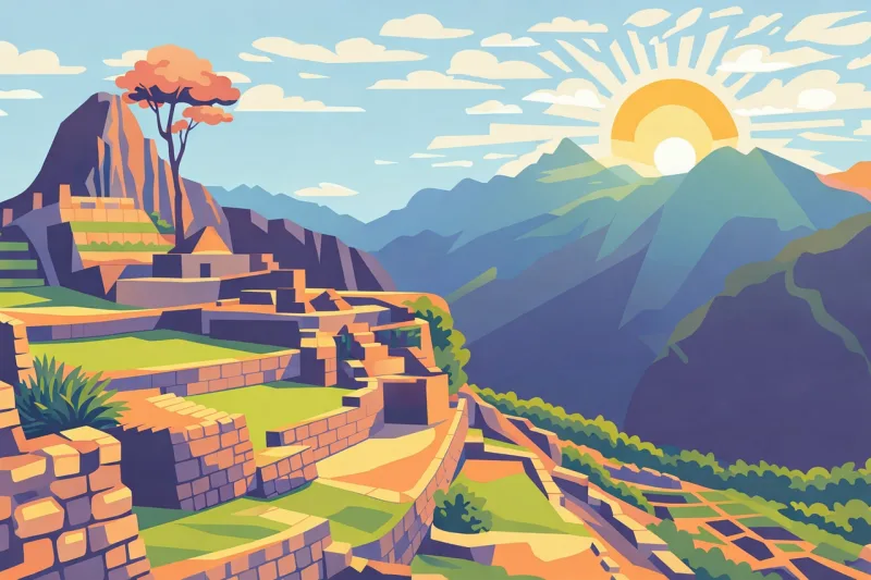 Machu picchu Peru Andes Stickdatei – Natur