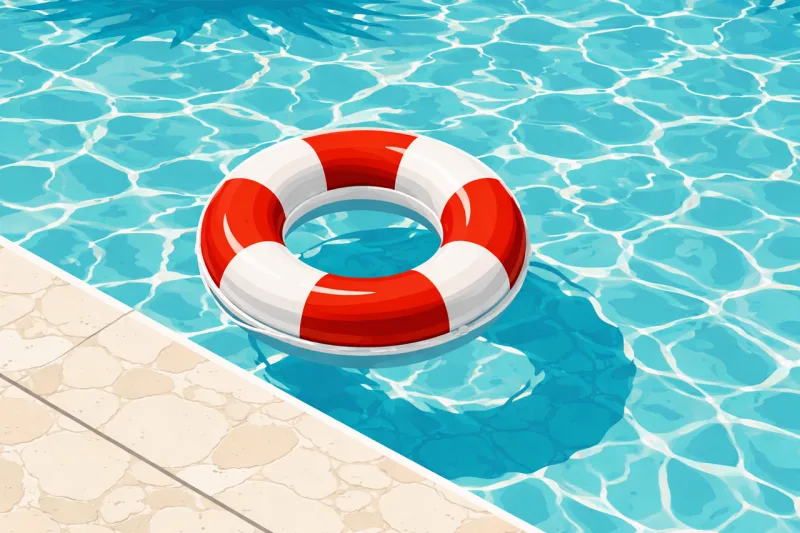 Pool Swimming Float Stickdatei – Sport