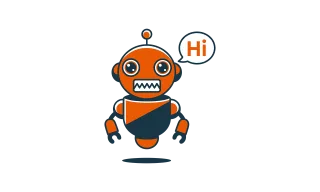 Robot Character Speech bubble Stickdatei