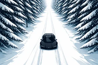 Car Nature Sports car Stickdatei – Fahrzeuge