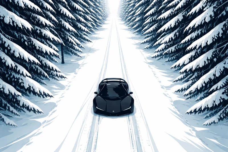 Car Nature Sports car Stickdatei – Fahrzeuge