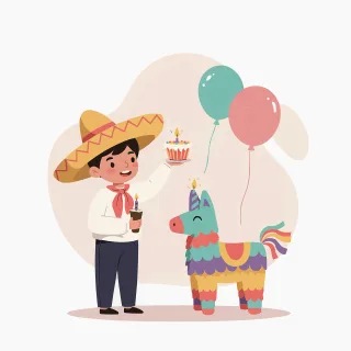 Piñata Celebration Party Stickdatei