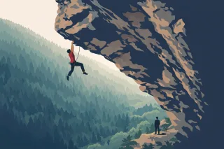 Climber Rock climbing Extreme sport Stickdatei