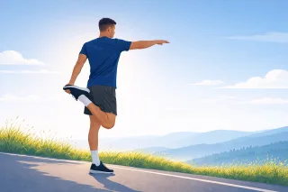 Fitness Stretching Exercise Stickdatei
