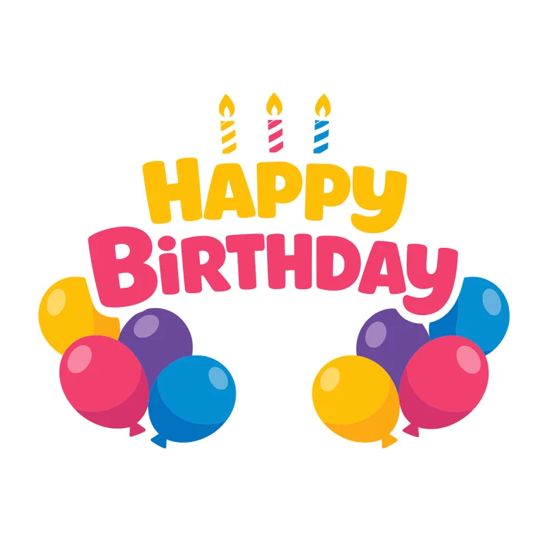 Happy Balloons Candles Stickdatei – Herzen & Liebe