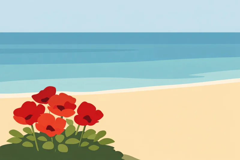 Spring Poppies Flower background Stickdatei – Blumen