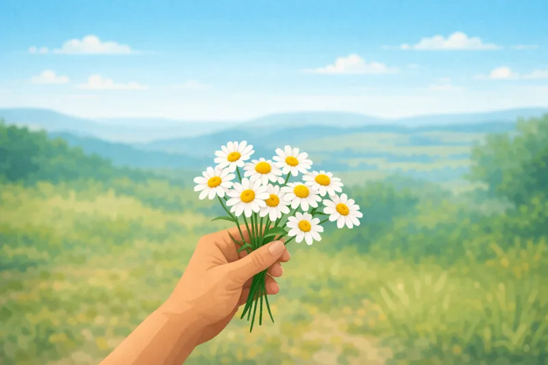 Spring Spring flowers Daisies Stickdatei – Blumen