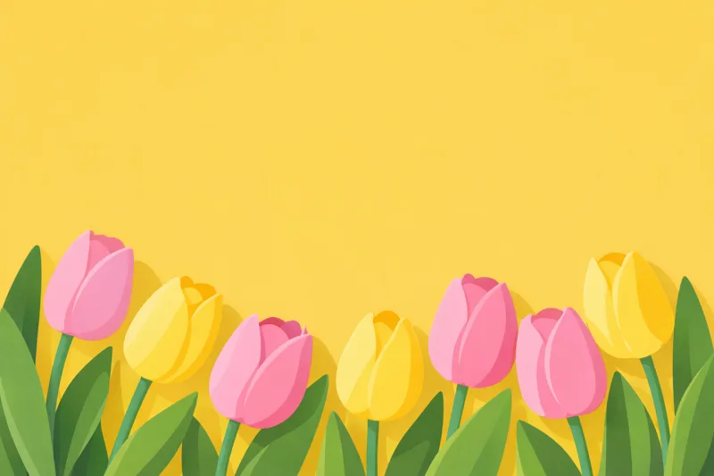 Spring Tulips Flowers Stickdatei – Blumen