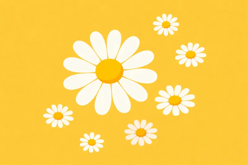 Daisy Daisies Flower Stickdatei – Blumen
