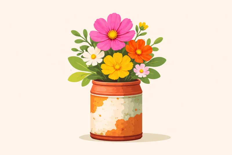 Spring Flowers Bouquet Stickdatei – Blumen