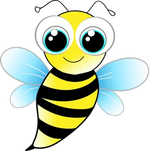 Bee Wasp Funny Stickdatei