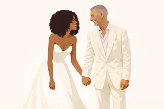 Wedding Couple Bride Stickdatei