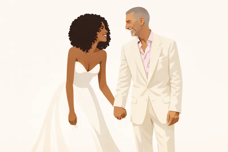 Wedding Couple Bride Stickdatei – Herzen & Liebe