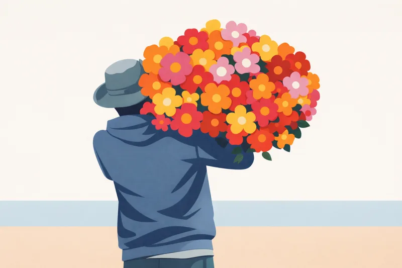 Spring Flowers Bouquet Stickdatei – Herzen & Liebe
