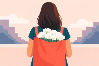 Spring Flowers Tote bag Stickdatei