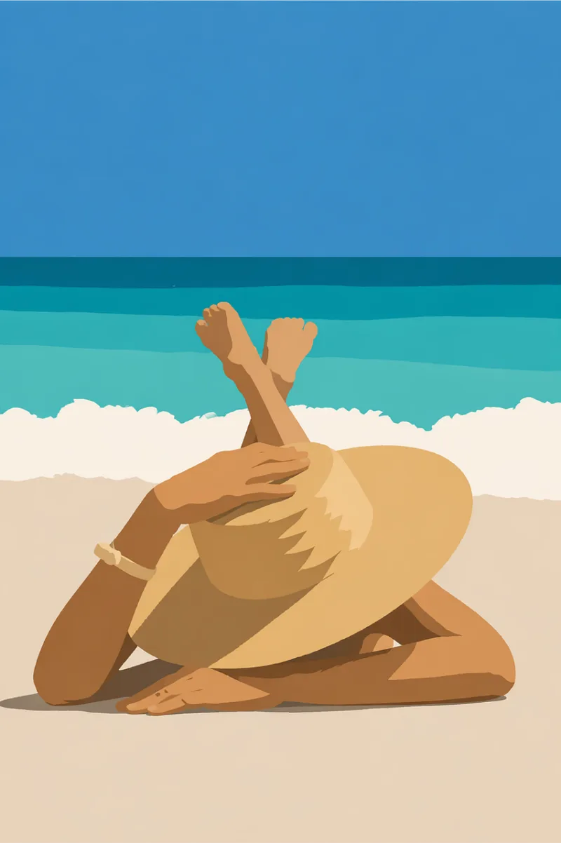 Beach Summer Relaxation Stickdatei – Natur