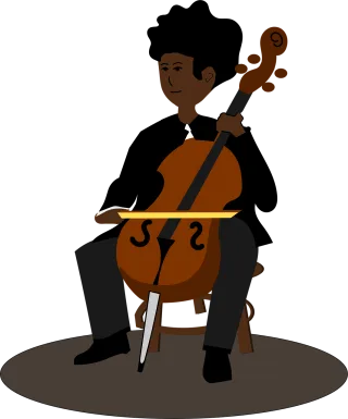 Music Cello Musician Stickdatei