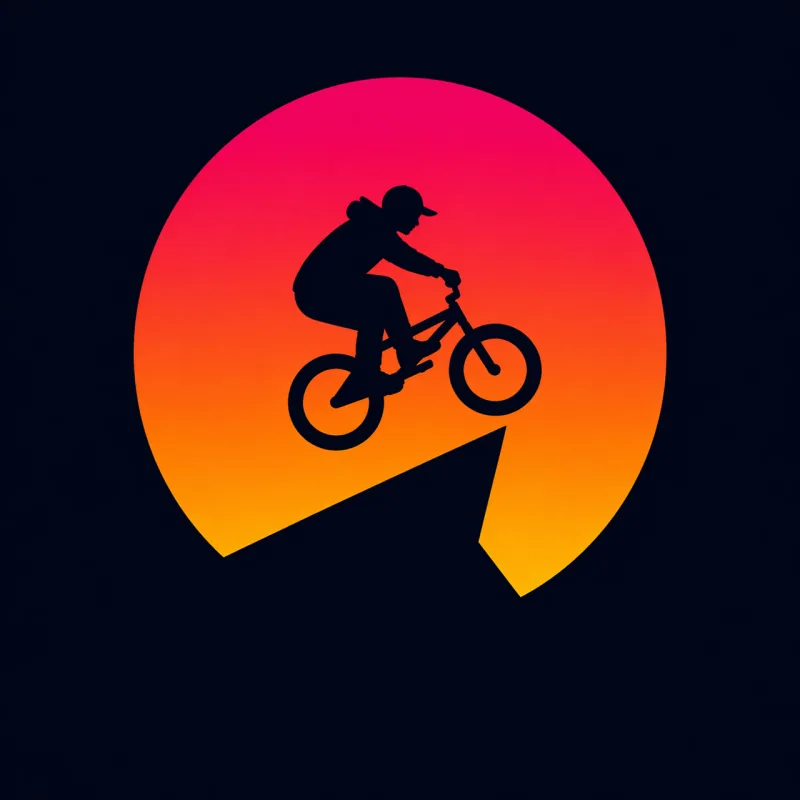 Ai generated Bmx Bike Stickdatei – Natur