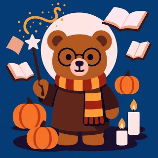 Bear Wizard Magic Stickdatei – Weihnachten