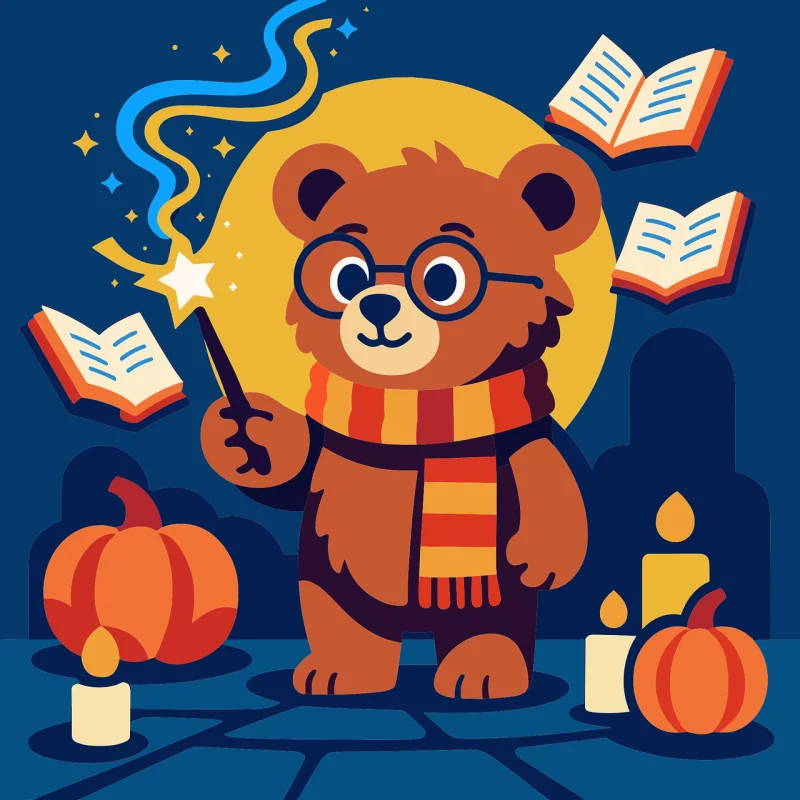 Bear Wizard Magic Stickdatei – Weihnachten