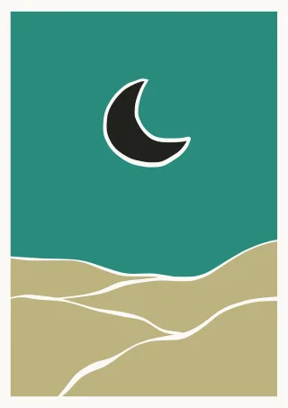 Landscape Mountain Retro Stickdatei