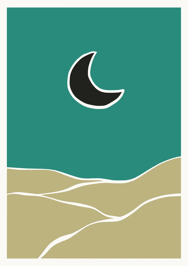 Landscape Mountain Retro Stickdatei – Natur