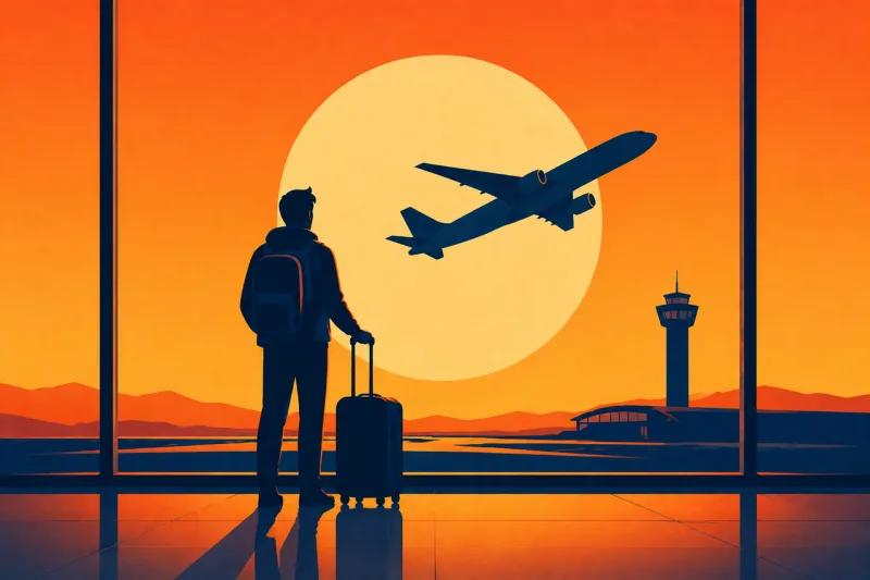 Travel Airport Airplane Stickdatei – Kinder