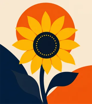 Sunflower Flower Nature Stickdatei
