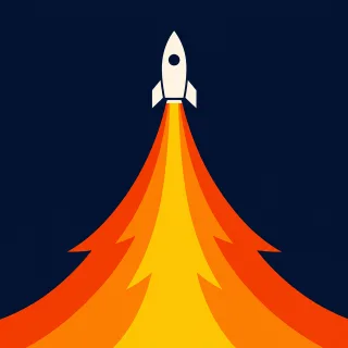 Rocket Launch Startup Stickdatei