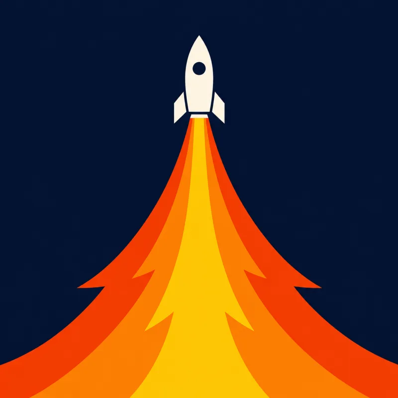 Rocket Launch Startup Stickdatei – Kinder