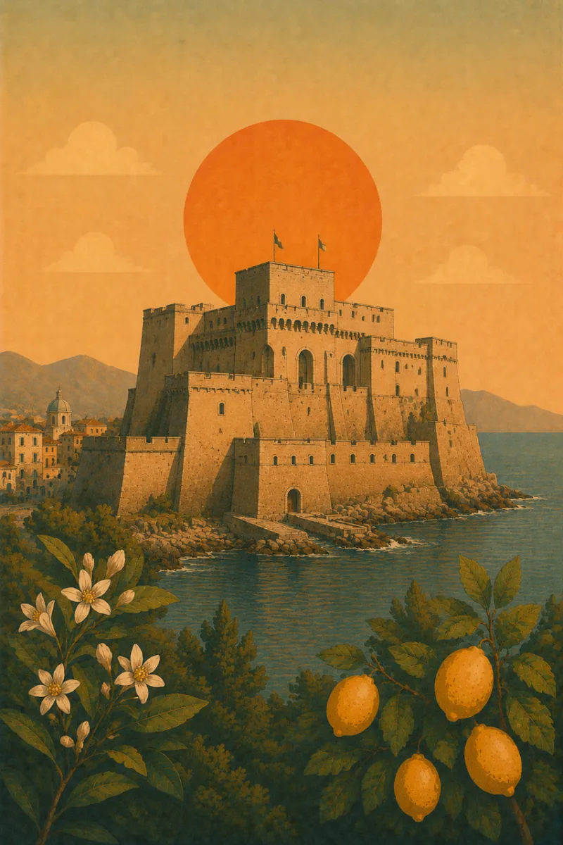 Mediterranean Fortress Medieval Stickdatei – Kinder