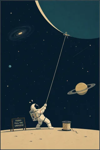 Ai generated Astronaut Surrealism Stickdatei